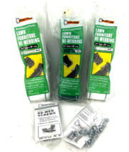 Frost King PW39G &amp; PW39G X 2 Green Lawn Chair Re-Web 2-1/4 in. x 39 ft. Screws - £43.51 GBP