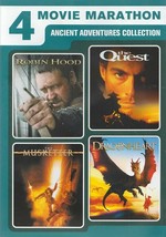 Robin Hood / The Quest / The Musketeer / Dragon Heart (DVD, 2016) 4 Film - £5.63 GBP