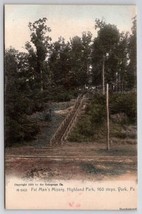 York PA Fat Mand Misery Highland Park 160 Steps Pennsylvania c1910 Postc... - £6.02 GBP