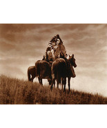 Cheyenne Warriors 15x22 Edward Curtis Native American Indian Art - £38.44 GBP