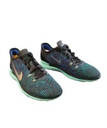Nike Free 5.0 TR FIT 5 Print Black/Green Glow/Racer Blue WomenSz 10 - £11.25 GBP