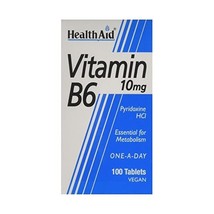 HealthAid Vitamin B6 (Pyridoxine HCl) 10mg - 100 Tablets  - £13.71 GBP