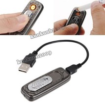 Rechargeable USB Battery Cigarette Cigar Flameless Lighter Windproof No ... - $7.91
