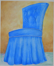 Blue Slipper Chair - $75.00