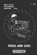 1969 Craftsman Radial Arm Saws Instructions - £15.13 GBP