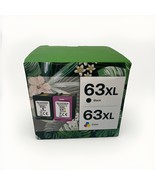 2pk Replacement Ink Cartridges for HP 63 XL Black & Tricolor (R) - $23.13 CAD
