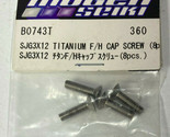 MUGEN SEIKI RACING B0743T SJG 3X12 Titanium F/H Cap Screw (4 pcs) RC Par... - $3.99