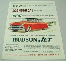 1953 Print Ad Hudson Super Jet Red 4-Door Compact Car  - £11.45 GBP