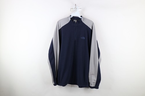Vintage The North Face Mens Large Distressed Spell Out Half Zip Fleece S... - $29.65