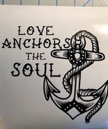 Greaser| Rockabilly |Love Anchors The Soul|Tattoo Style|Vinyl Decal|YouP... - $3.96