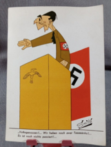 WWII German Postcard Anti War Humorous Smits Vtg Original Still Have 2 Tanks - £18.30 GBP