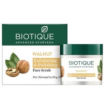 Biotique Bio Walnut Purifying and Polishing Scrub for Normal to Dry Skin, 50g - £12.18 GBP