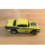 Vintage Hot Wheels 1957 Chevrolet 2 Door Hot Rod Yellow 1:64 (1976)  - $6.79