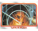 1980 Topps Star Wars #19 Leia&#39;s Plan Princess Carrie Fisher B - $0.89