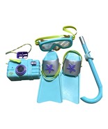 American Girl Kailey Hopkins Snorkel Set Mask Camera Fins - €20,77 EUR