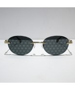 Palm Angels PERI10H 7607 Sunglasses Oval Rimless Gold Laser-Etch Monogra... - $5,570.73 MXN