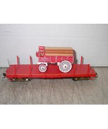 Hawthorne Village Budweiser Anheuser Busch Flat Car With Beer Wagon Nice - $24.99