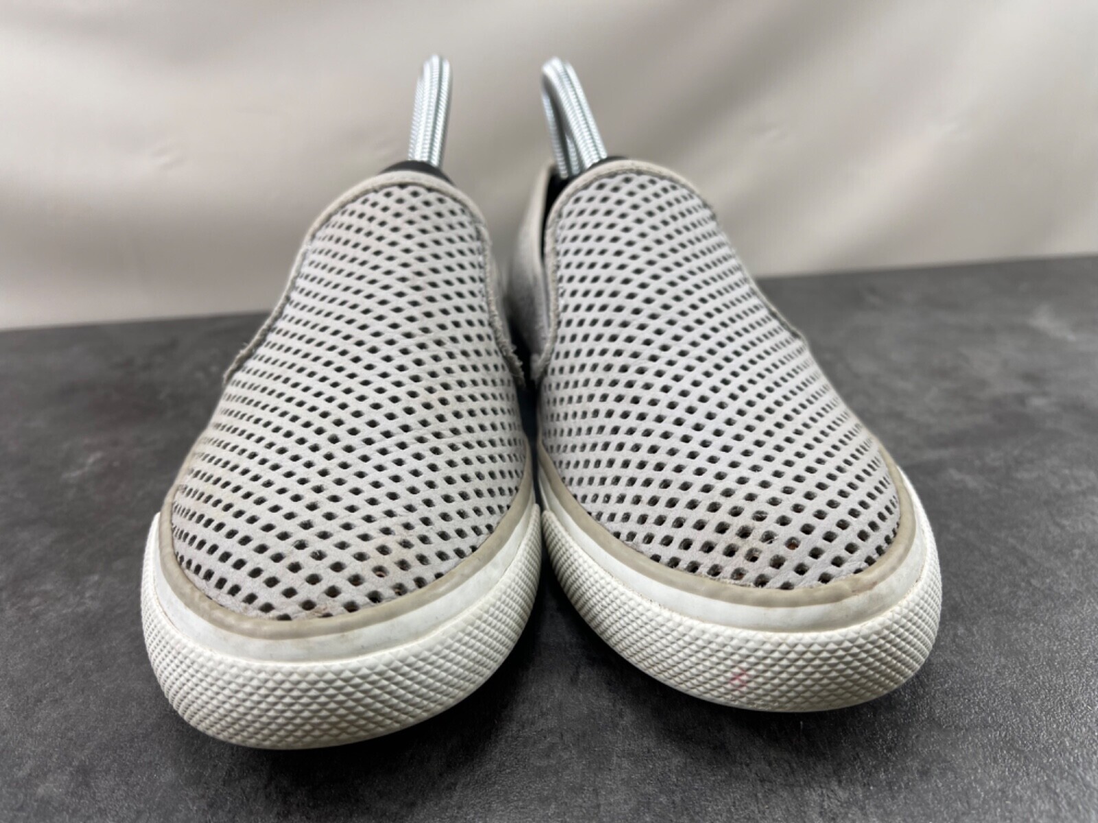 Sperry Top Sider Sneakers Women  8.5 M Seaside Shoes Gray Perforated Leather Item image 3
