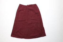Vintage 50s 60s Rockabilly Womens 26 Silk Jacquard Flower Pencil Skirt R... - $49.45