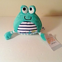 New Just One For You Made By Carter Frog Plush Stuffed Animal Toy Green  - £6.21 GBP