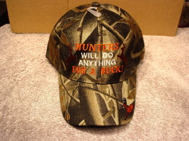 HUNTING HUNTER DEER BASEBALL CAP ( CAMOUFLAGE ) - £8.92 GBP