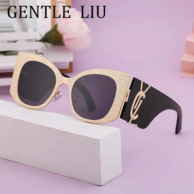 2024 Luxury Oversized Cat Eye Sunglasses UV400 Protection - $27.00