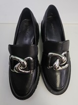Aerosoles Lilia Womens Size 5 Genuine Leather Lug Sole Loafers Black Y2K... - €25,35 EUR