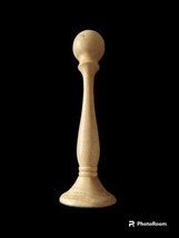 Large Wooden Chess Piece Pawn Bishop 10&quot; Felt Bottom Unfinished Accent D... - £7.59 GBP