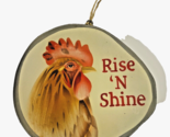Kurt Adler Rise and Shine Rooster Chicken Decoupage Christmas Ornament   - $9.52