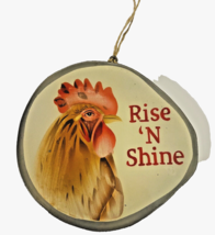 Kurt Adler Rise and Shine Rooster Chicken Decoupage Christmas Ornament   - £7.47 GBP