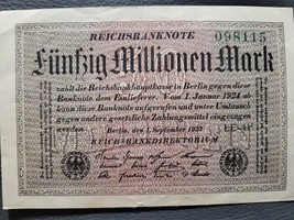 German Million Mark 1923 Reichsbanknote Banknote - £3.99 GBP