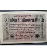 German Million Mark 1923 Reichsbanknote Banknote - £3.94 GBP