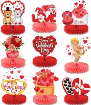 KatchOn, Valentines Day Centerpiece for Table - Pack of 9 | Red Valentines Day - £17.55 GBP