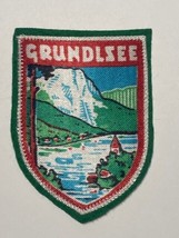 GRUNDLSEE Lake Patch Badge Styria AUSTRIA Alps Souvenir Travel Ski 3&quot; - $8.16 CAD