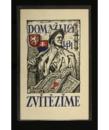 Vintage Postal History Postcard Czechoslovakia Propaganda Domazuci Zvite... - £13.33 GBP