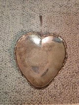 Small Vintage Heart Shaped Sterling Silver Mexican Jvp 5.8 Ounces - $148.49