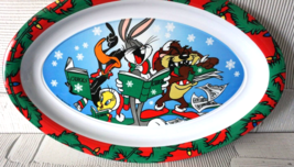 Vintage 1996 Looney Tunes Holiday Platter Bugs Tweety Daffy Tasmanian NOS - £19.58 GBP