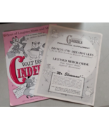 Walt Disney&#39;s Cinderella Original Pressbook and Supplement 1957 11.5&quot; x 15&quot; - £23.32 GBP