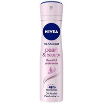 3 x NIVEA Deodorant for women Pearl &amp; Beauty 150ml pack Deo Spray Perfume - £20.53 GBP