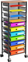 12-Tier Rolling File Cart - Metal Organizer with Sliding Trays for Offic... - $97.96