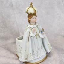Lefton Infant of Prague Figurine Vase KW122 Jesus Catholic Christianity  - £31.32 GBP