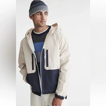 Without Walls Blocked Hooded Jacket Cream (Size L) NEW W TAG - $85.50