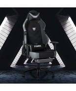 Big And Tall Gaming Chair With Footrest 350Lbs-Racing Style Computer Gam... - £201.46 GBP