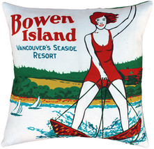 Bowen Island Outdoor Throw Pillow, with Polyfill Insert - £63.82 GBP