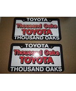 Pair of Thousand Oaks Toyota License Plate Frame Dealership Plastic - $28.42