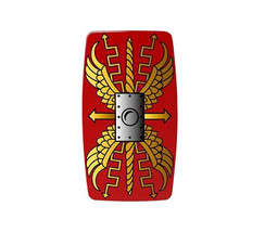 Roman Shield red V2 for Minifigure - $2.10