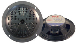 Pair New Pyle PLMR51B 100 Watts 5.25&#39;&#39; 2 Way Black Marine Speakers Kit - £45.41 GBP