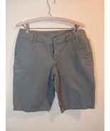 Women&#39;s Columbia Khaki Green Shorts Size 6 100% Cotton Back Pocket - £10.12 GBP