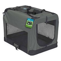 Guardian Gear SOFT SIDED Charcoal Collapsible Crates for Dogs Mesh Window Panels - £147.69 GBP