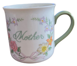 Vintage Mother Mothers Day Mug Cup Treasure Masters Japan Flowers - £11.86 GBP